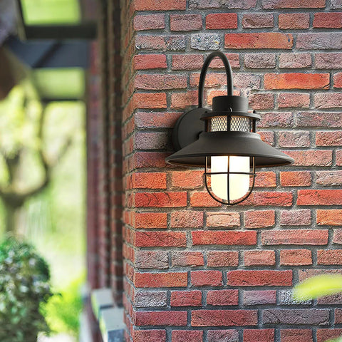 Wall Light with Nautical Gooseneck Arm
