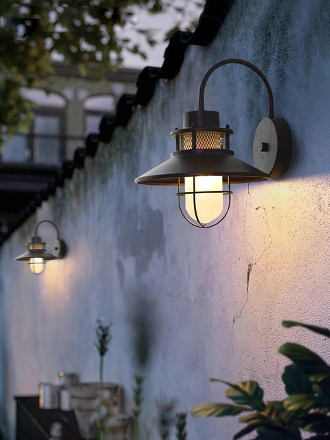 Wall Light with Nautical Gooseneck Arm