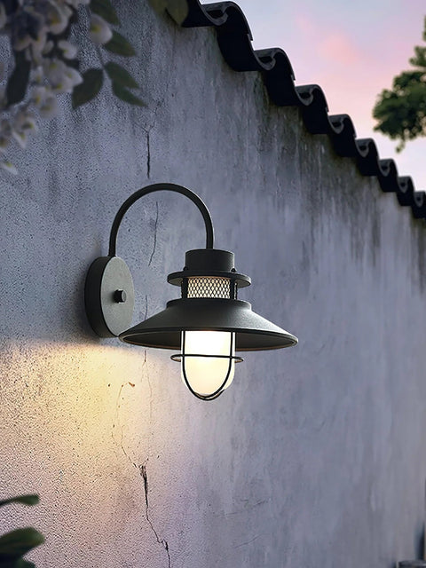 Wall Light with Nautical Gooseneck Arm