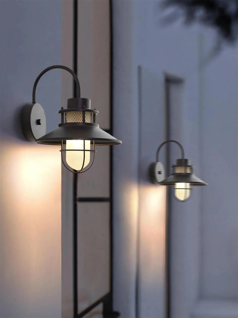 Wall Light with Nautical Gooseneck Arm