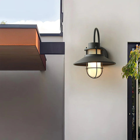 Wall Light with Nautical Gooseneck Arm