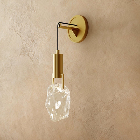Wall Sconce with Crystal Fragment and Pulley