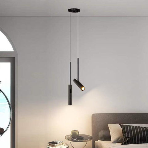Pendant Light with Adjustable Metal Spotlight