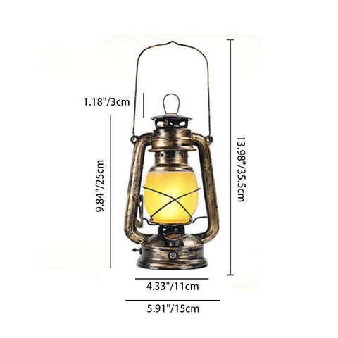 Table Lamp with Portable LED Lantern Design