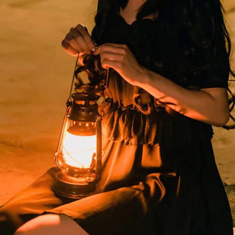 Table Lamp with Portable LED Lantern Design