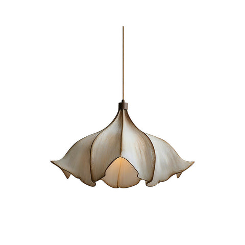 Pendant Light with Sculptural Petal Shade