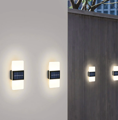 Outdoor Wall Sconce with Solar LED