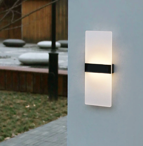 Outdoor Wall Sconce with Solar LED