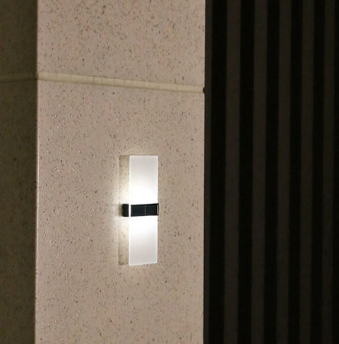 Outdoor Wall Sconce with Solar LED