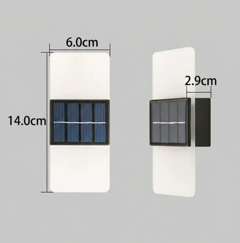 Outdoor Wall Sconce with Solar LED