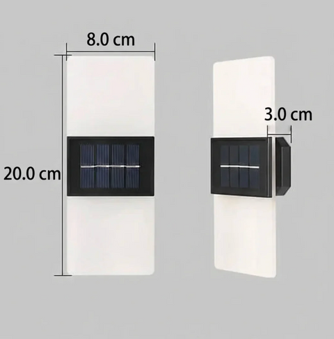 Outdoor Wall Sconce with Solar LED