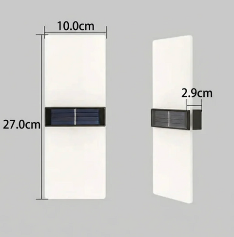 Outdoor Wall Sconce with Solar LED