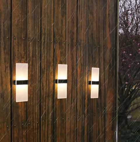 Outdoor Wall Sconce with Solar LED