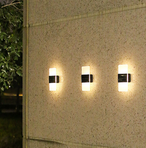Outdoor Wall Sconce with Solar LED
