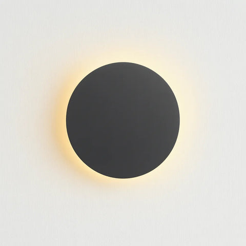 Wall Sconce with Round Backlit LED Design