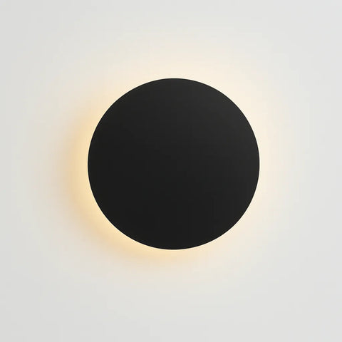 Wall Sconce with Round Backlit LED Design