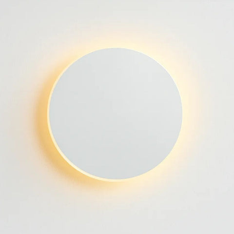 Wall Sconce with Round Backlit LED Design