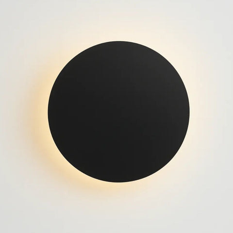 Wall Sconce with Round Backlit LED Design