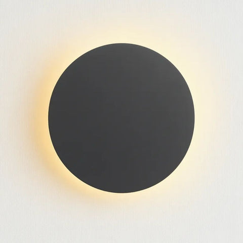 Wall Sconce with Round Backlit LED Design