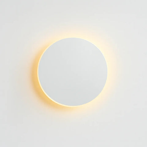 Wall Sconce with Round Backlit LED Design