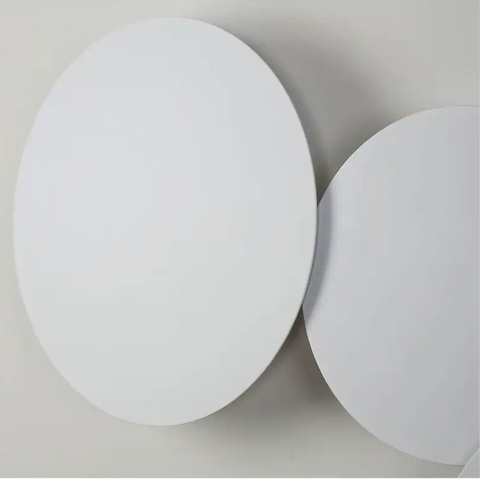 Wall Sconce with Round Backlit LED Design