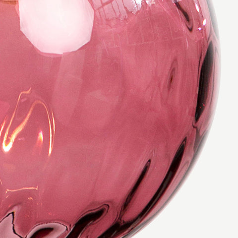 Pendant Light with Rippled Glass Shade