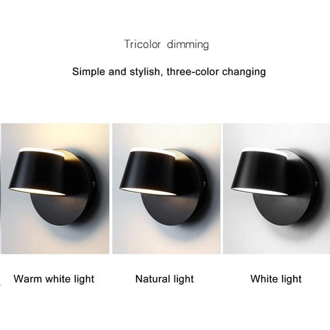 Wall Spotlight with Cylindrical Heads and LED Light Options