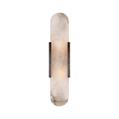 Oval Marble LED Wall Sconce for Bedrooms, Hallways, and Living Rooms