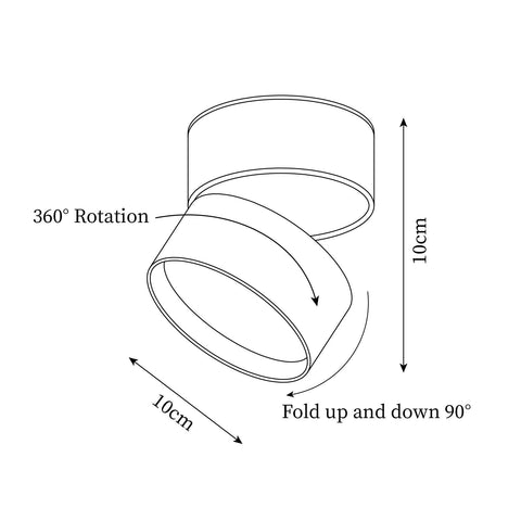 Adjustable Aluminum LED Ceiling Spotlight for Modern Accent Lighting