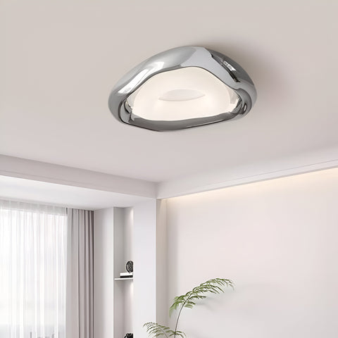 Ceiling Light with Sculptural Bauhaus Form and Integrated LED