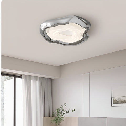 Ceiling Light with Sculptural Bauhaus Form and Integrated LED