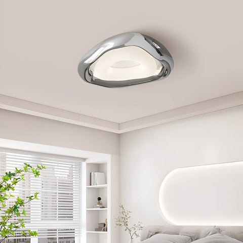 Ceiling Light with Sculptural Bauhaus Form and Integrated LED