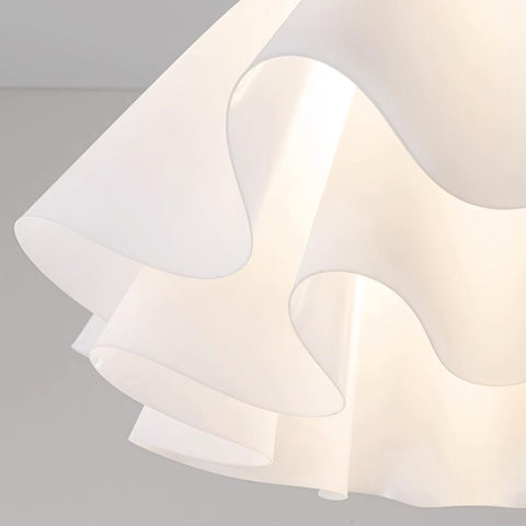 Ruffled Flower Ceiling Light for Living Rooms, Dining Rooms, and Halls