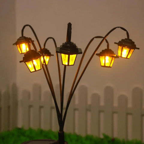 Solar Retro Garden Lantern with LED Lights