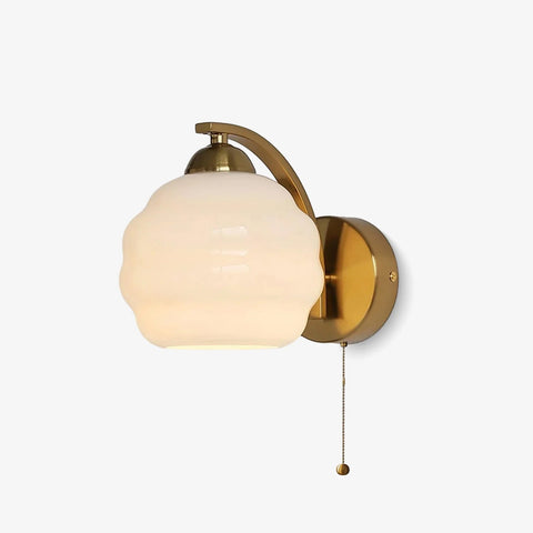 Gatsby Art Deco Wall Lamp with Curved Glass Shade