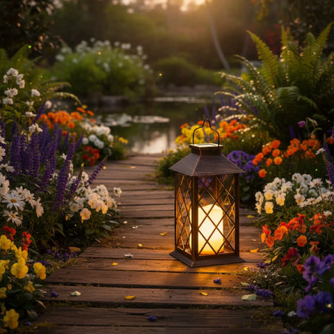 Solar Lantern – Flameless Candle Outdoor Light