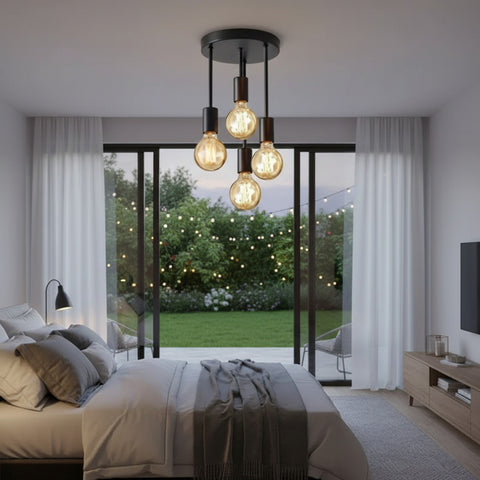 4-Light Modern Ceiling Pendant