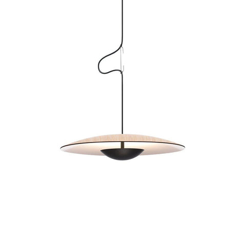 Pendant Light with Layered Metal Saucer Shade