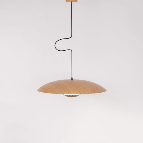 Pendant Light with Layered Metal Saucer Shade