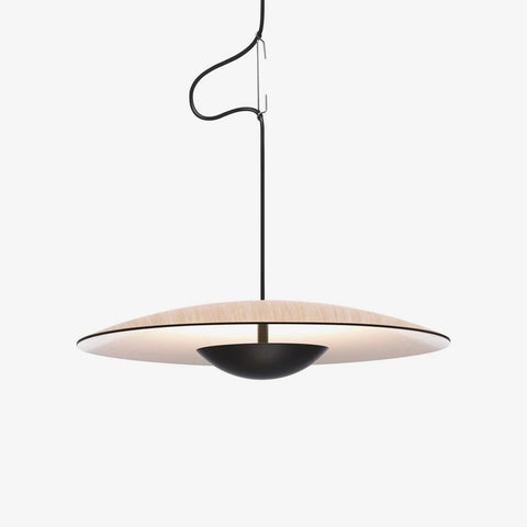 Pendant Light with Layered Metal Saucer Shade