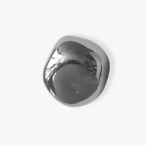 Glass Wall Sconce with Metal Frame and Sculptural Shade — product view
