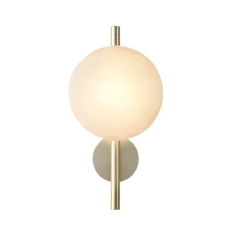 Wall Light with Round Glass Shade