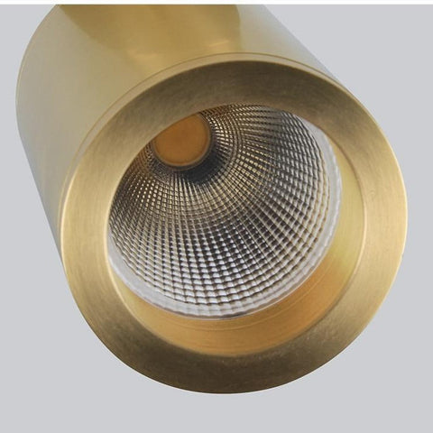 LED Ceiling Spotlight with Adjustable Head and Plated Metal Finish