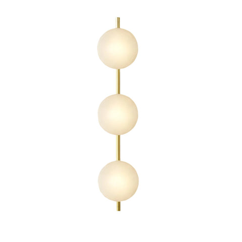 Wall Light with Round Glass Shade