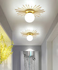Nature-Inspired LED Flush-Mount Ceiling Light