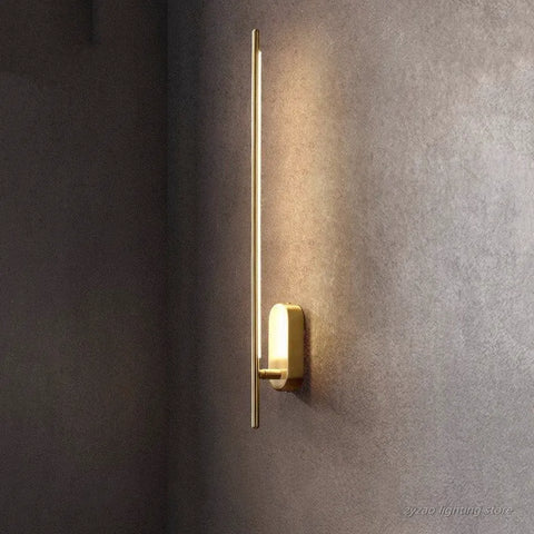 Slim Scandinavian LED Wall Light with Vertical Design