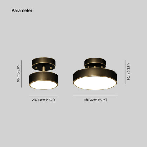 Compact LED Flush Mount Ceiling Light for Home Hallways and Dining Areas