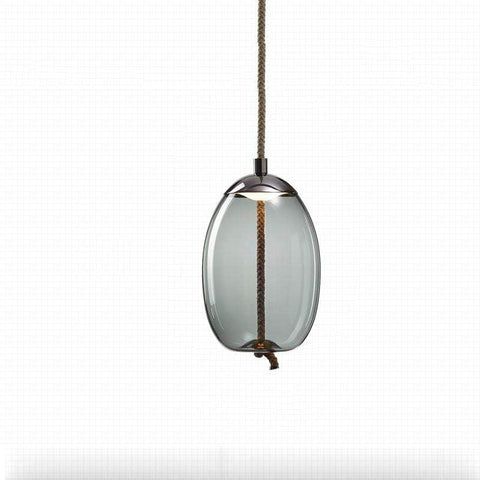 Textured Glass Pendant Light for Dining Room and Bedroom Lighting