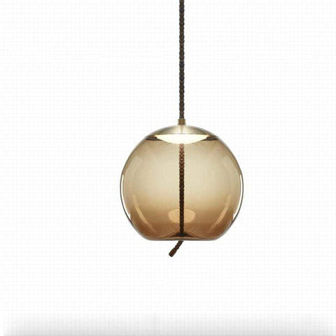 Textured Glass Pendant Light for Dining Room and Bedroom Lighting