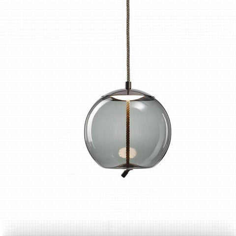 Textured Glass Pendant Light for Dining Room and Bedroom Lighting